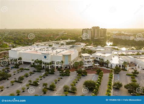 Aerial Drone Photo of the Gardens Mall Palm Beach FL USA at Sunrise Editorial Image - Image of ...