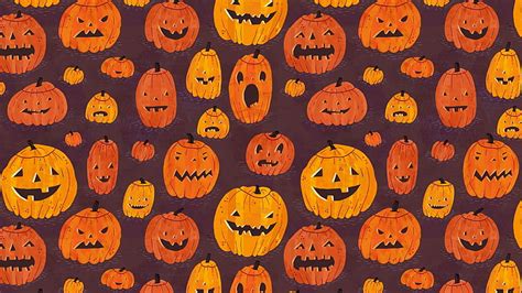 Online crop | HD wallpaper: pumpkin, Halloween, orange color, backgrounds, large group of ...