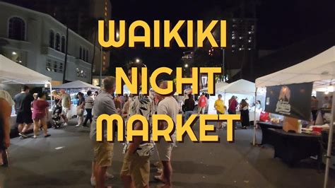 Waikiki Night Market Youtube