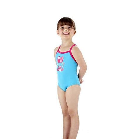 Speedo Rainmelody Thinstrap 1 Piece Infant Girls Swimsuit