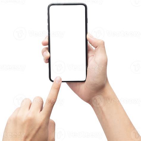 Hand Holding Phone Mockup Cutout Png File 8534877 Png