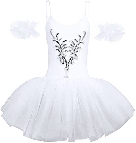 Iiniim Women Adult Swan Lake Costumes Ballet Dress Leotard Rehearsal