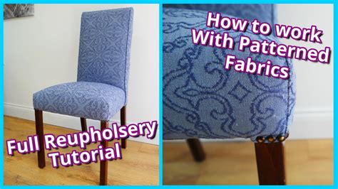 DIY HOW TO REUPHOLSTER A DINING ROOM CHAIR UPHOLSTERING WITH