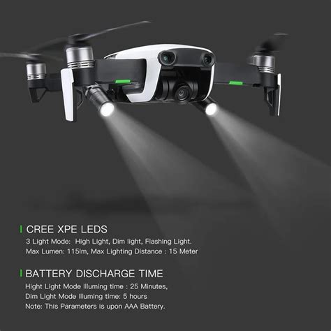 Pcs Drone Night Flight Led Light Photography Fill Light Flashlight