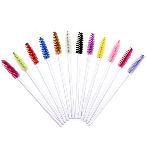 50pcsset Disposable Eyelash Brush Mascara Wands Cosmetic Eyebrow Eye Lashes Applicator Comb