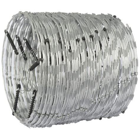 Cerca Concertina Dupla Galvanizada Eletrificada 45cm Caixa Para 08