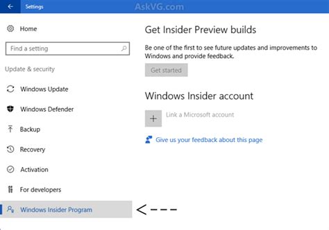 Windows 10 Tip Remove Windows Insider Program Section From Settings