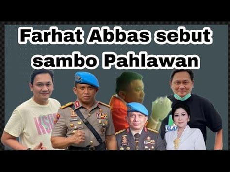 Pengacara Farhat Abbas Sebut Ferdi Sambo Pahlawan Ini Alasannya