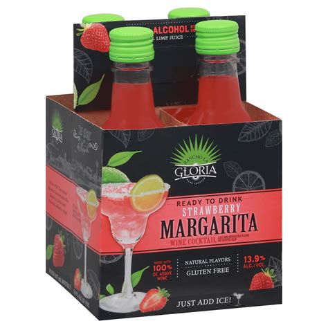 Rancho La Gloria Strawberry Margarita Wine Cocktail Ml Bottles