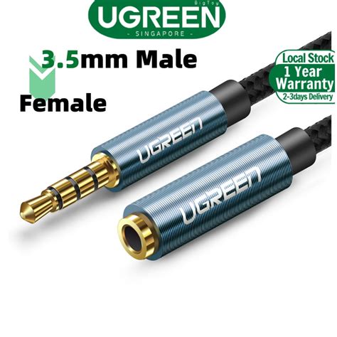 Ugreen Mm Extension Audio Cable Poles Male To Female Aux Cable