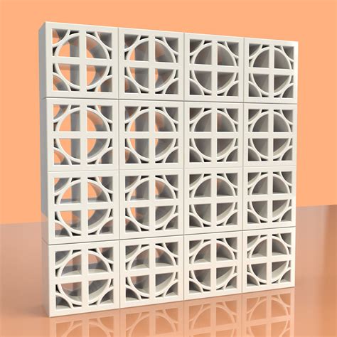 Set of 8 Breeze Blocks 3D Model Digital File Download - Etsy