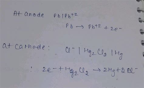 Write The Cell Reaction And Calculate The Emf Of The Cell Pb S Pb2