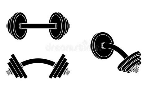 Dumbbell Curved Stock Illustrations 124 Dumbbell Curved Stock