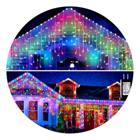 Luces Cascada Navideñas 3mts 100 Led Decorativa Guirnalda Color De Las