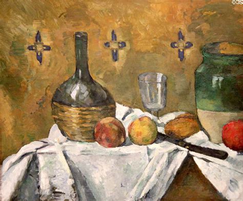 Still Life Flask Glass Jug Painting By Paul C Zanne At Guggenheim