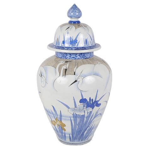 Meiji Period Hirado Blue And White Vase For Sale At 1stdibs