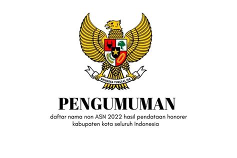 Data Final Pendataan Non ASN Dalam Pengangkatan Honorer Jadi ASN PPPK