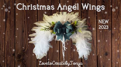 Christmas Angel Wings Wreath Christmas Decoration Youtube