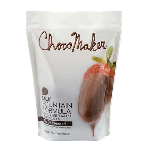 Chocomaker Milk Chocolate Fondue 2 Lbs Chocolate And Candy Melts Milk