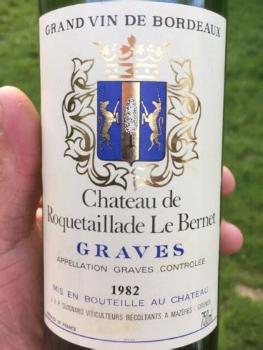 Château Roquetaillade le Bernet Graves Blanc Vivino Australia