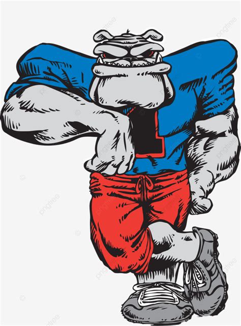 bulldog mascot vector hd png images bulldog mascot standing vector