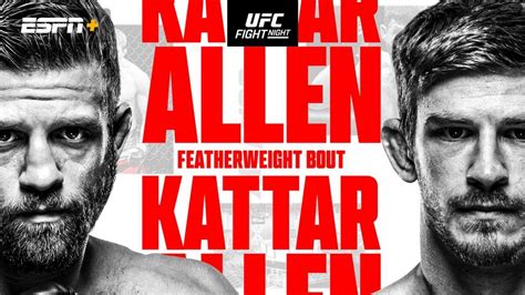 Ufc Fight Night Kattar Vs Allen Predictions Gobet