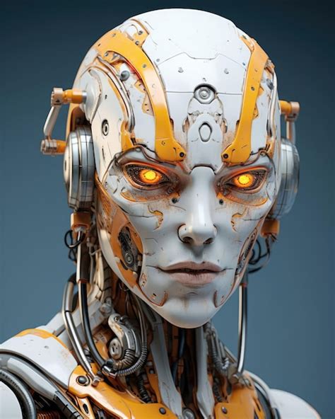 Premium Photo Ai Generation Robot Portrait 3d Render