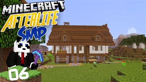 Minecraft Afterlife Smp Building A Spawn House Ep 6 Youtube