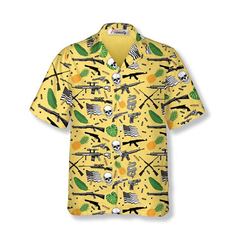 Gun Hawaiian Shirts - Primesty