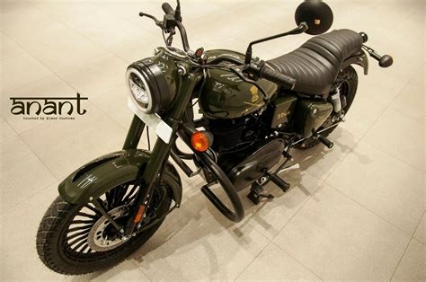 This Cast Iron Royal Enfield Bullet 350 Gets An Army Inspired Makeover