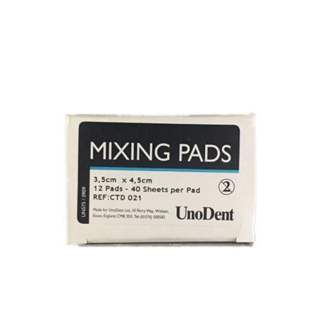 Unodent Mixing Pad Dental Solutions