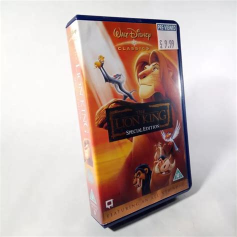 Lion King Special Edition Disney Classics Vhs Exrental Blockbuster