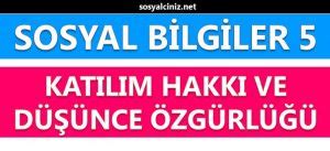 Katılım Hakkı ve Düşünce Özgürlüğü Sunu Sosyal Bilgiler Sosyalciniz