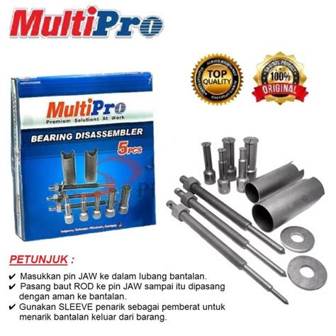 MULTIPRO Treker Bearing Puller Disassembler Set 5Pcs Treker Lepas