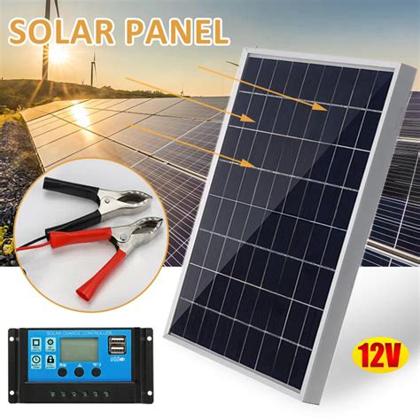 300 W500w Kit Pannello Solare Complete12V Policristallino USB Power