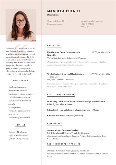 El Curriculum Vitae Sin Experiencia Previa Onlinecv