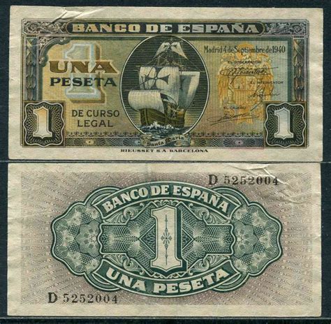 España 1940 Billetes Estado Español Nº 00437 EBC XF 1