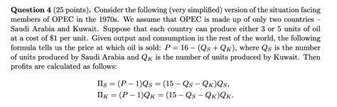 Solved Question 4 25 Points Consider The Following Very