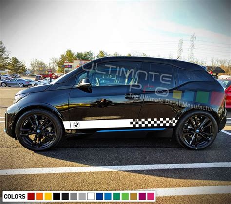 Sticker Decal Vinyl Side Door Stripes For Bmw I3 Skirt Lip Wing Sport