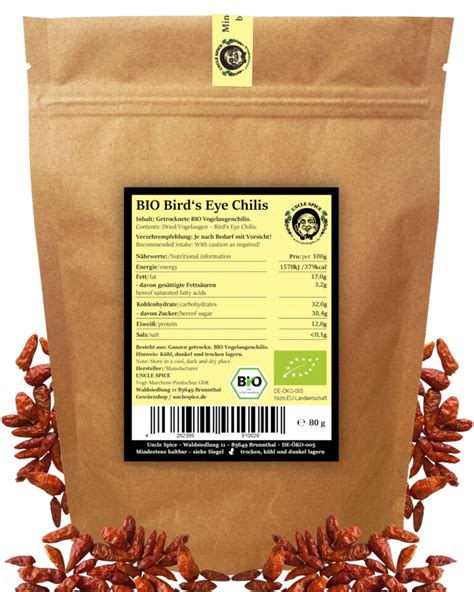 Bio Birds Eye Chili Fruchtig Scharfe Kleine Biester