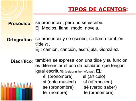 Clasificacion De Los Acentos Uno