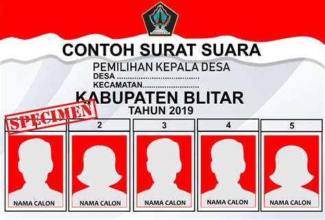 Contoh Format Surat Suara Pemilu Ingin Gunakan Hak Pilih