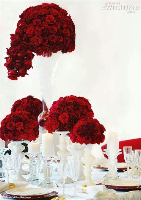 Inspiring Beautiful Red Rose Centerpieces!