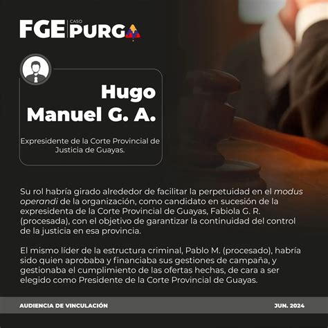 Fiscalía General del Estado Procesados Caso Purga