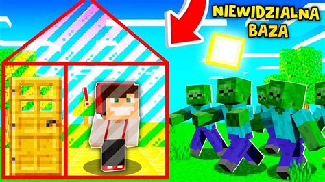 Niewidzialna Baza Vs Apokalipsa Zombie W Minecraft Gplay Lumi