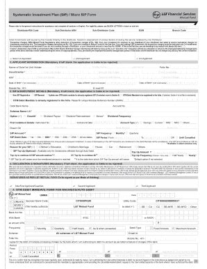 Fillable Online SIP Micro SIP Form New Horizon Capital Fax Email