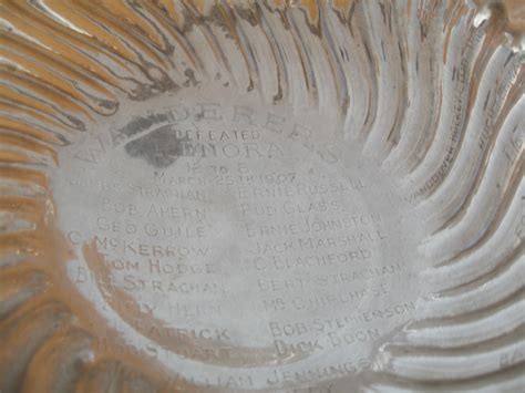 Montreal Wanderers Engrave Team Names Inside Stanley Cup 1907 B