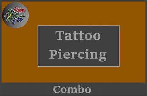 Combo Tattoo Piercing Skinart Sa