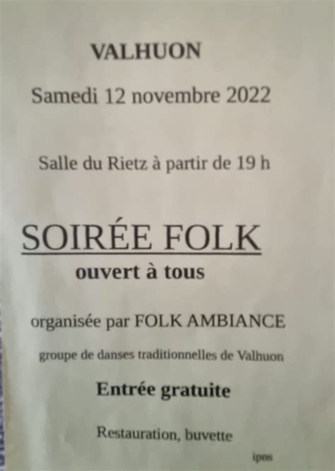 Soir E Folk Commune De Valhuon