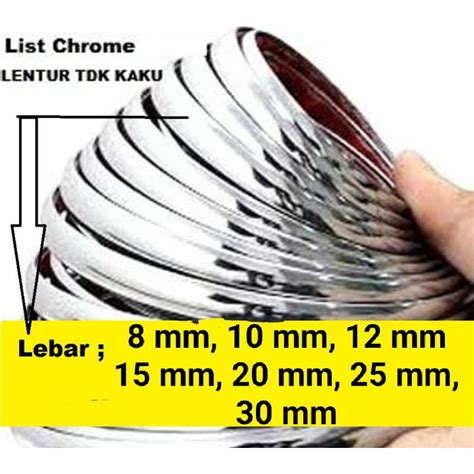 Jual List Chrome List Krom Lis Krom Motor Krom Mobil List